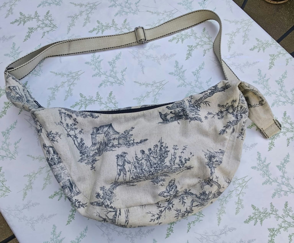Sac demi-lune sans passepoil - version grand