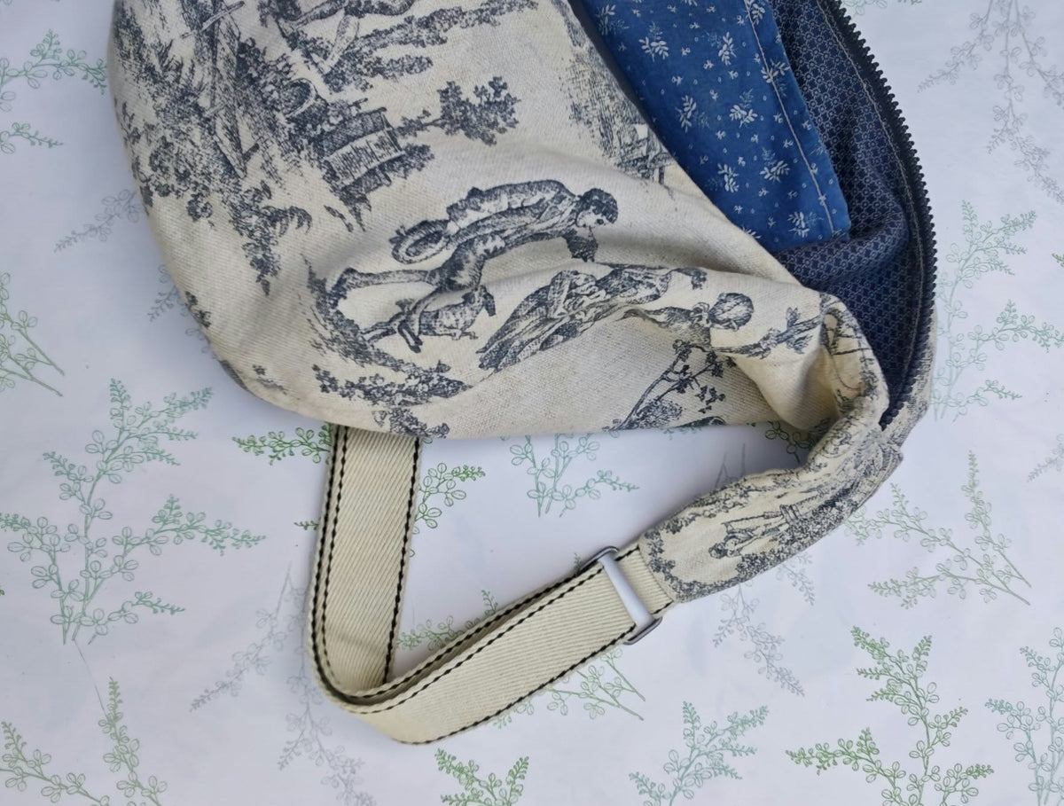 Sac demi-lune sans passepoil - version grand